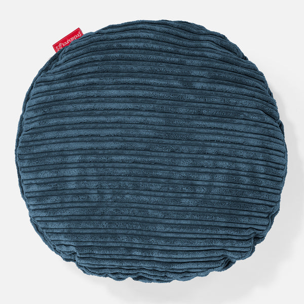 Pyöreä Tyyny 50cm - Vakosametti Laivastonsininen 01