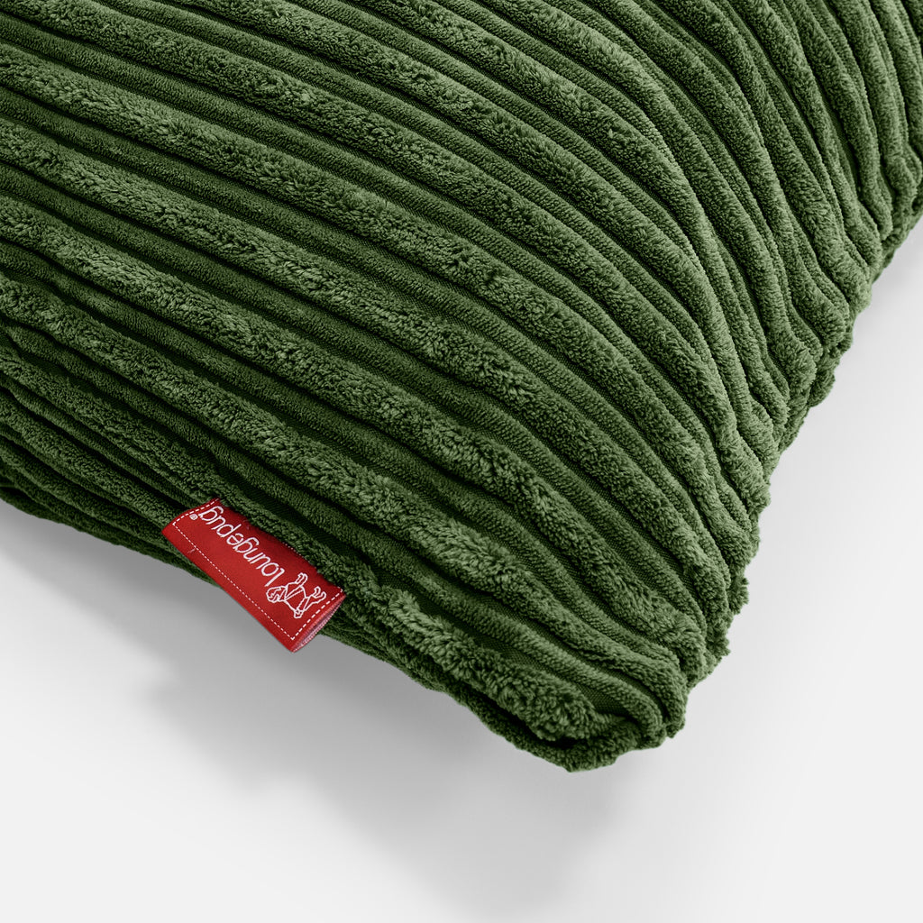 Pyöreä Tyynynsuojus 50cm - Vakosametti Metsänvihreä 02