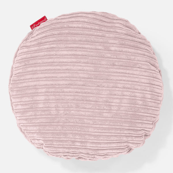 Pyöreä Tyyny 50cm - Vakosametti Vaaleanpunainen 01