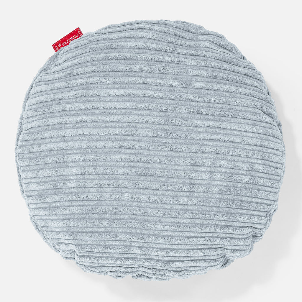 Pyöreä Tyyny 50cm - Vakosametti Vauva Sininen 01