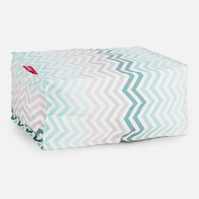 Rahi Jakkara - Geometrinen Tulosta Turkoosi Chevron 01