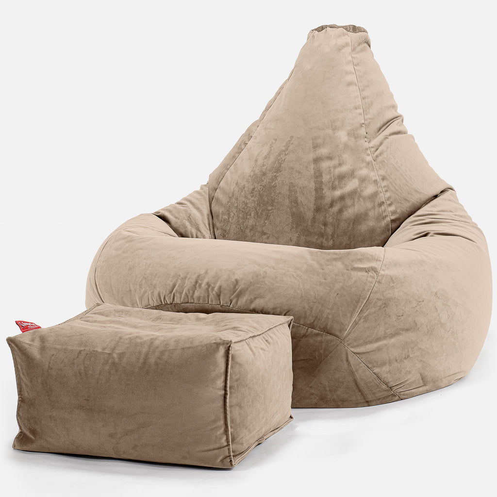 Lounge Pug S kkituoli Lepotuoli Tuoli Sametti Minkki Big