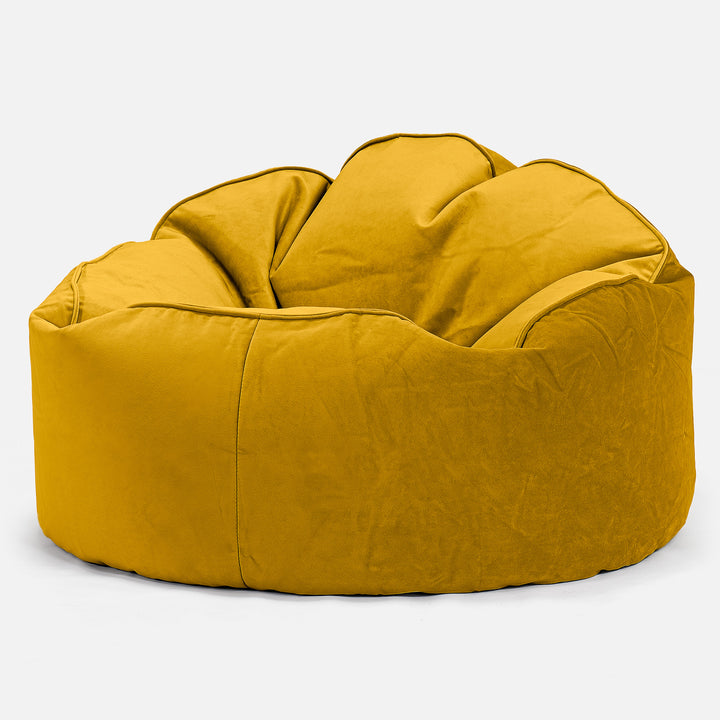 Säkkituoli 'Archi' - Sametti Kulta 01
