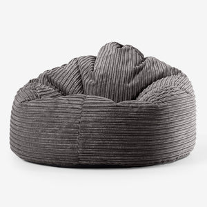 Säkkituoli 'Archi' - Vakosametti Grafiitti