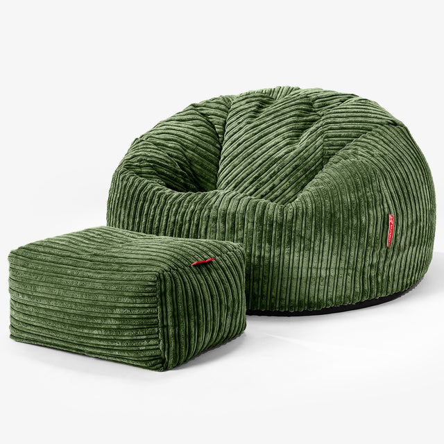 Säkkituoli Sotka - Vakosametti Metsänvihreä 02