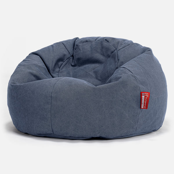 Säkkituoli Sotka - Kivipesty Denim-kangas Laivastonsininen 01
