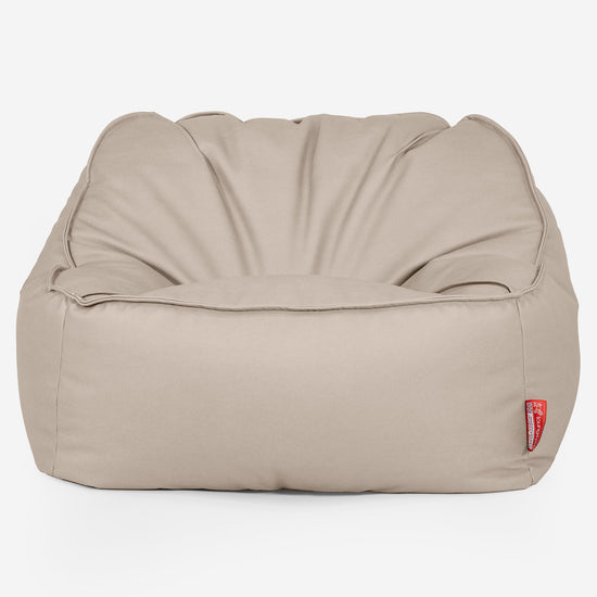 Sloucher Säkkituoli - Vegaaninahka Norsunluu 01