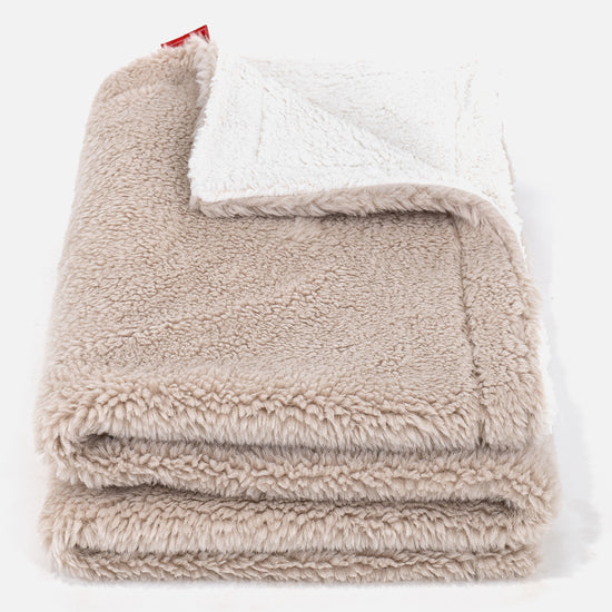 Sherpa-peitto - Teddy-tekoturkis Minkki 01