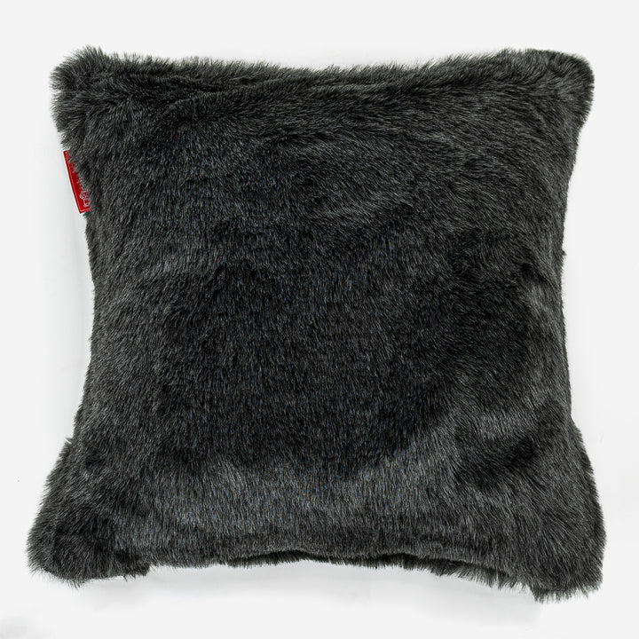 Tyyny 47 x 47cm - Tekoturkis Musta 01