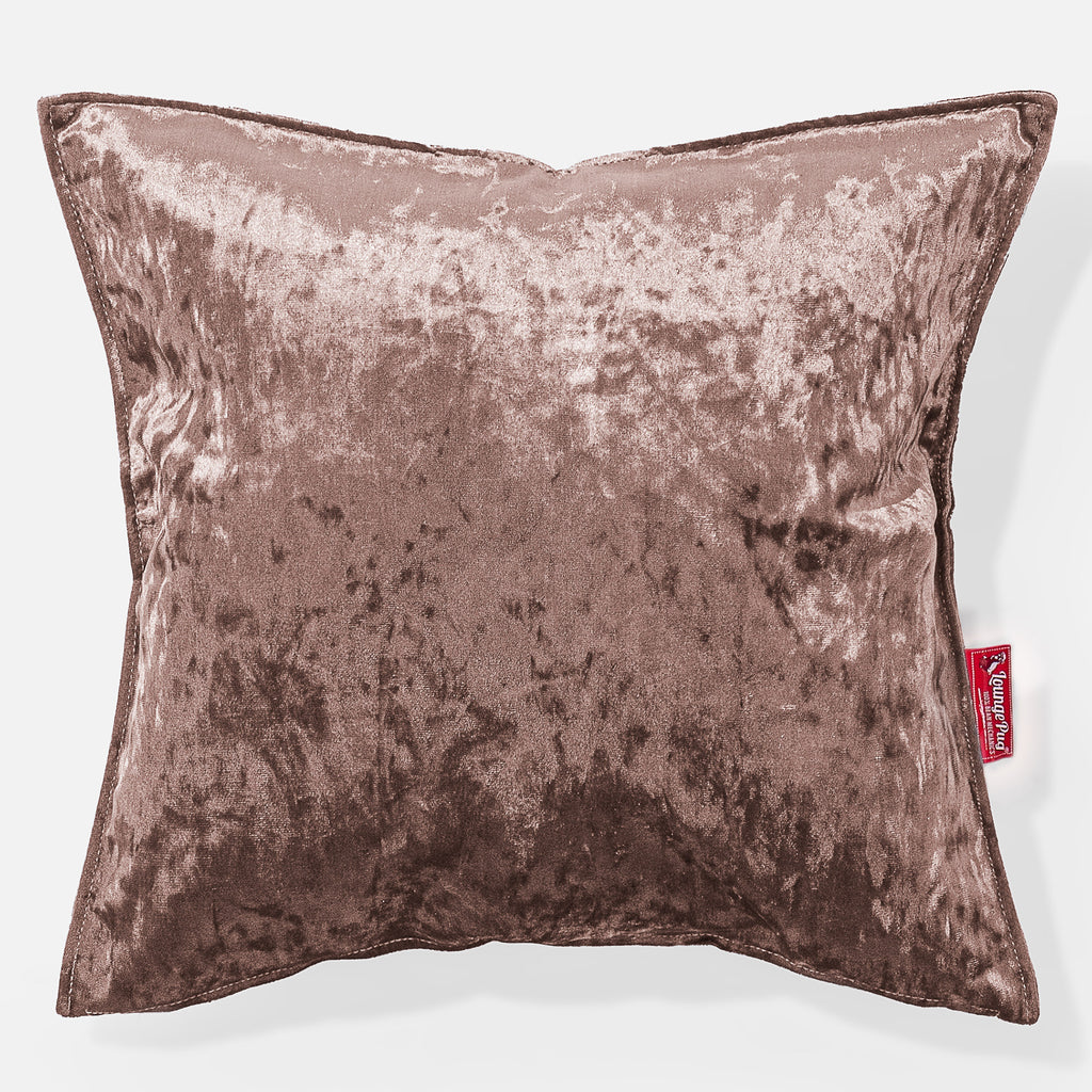Jättityyny 70 x 70cm - Vuosikerta-Sametti Tryffeli 01