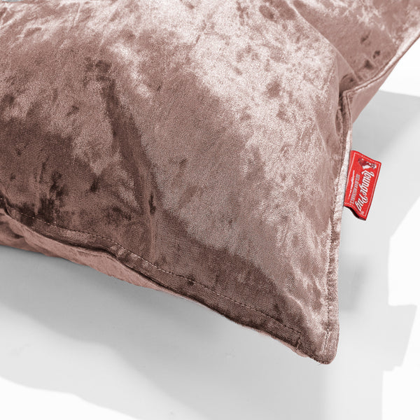 Tyynynsuojus 47 x 47cm - Vuosikerta-Sametti Tryffeli Fabric Close-up Image