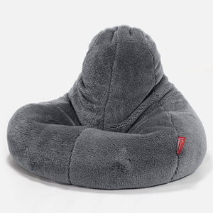 Ultra Lux-pelisäkkituoli - Teddy-tekoturkis Tummanharmaa