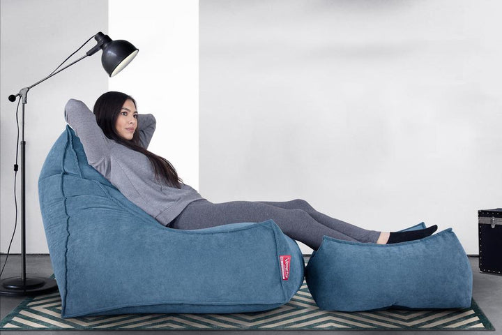 LOUNGE PUG®, Rahi Jakkara Iso, Säkkituoli, Bristol-kankaasta Turkoosi