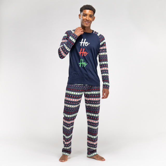Miesten Trikoopyjama - Fair Isle 01