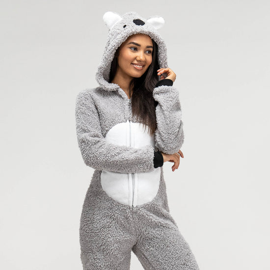 Naisten fleece-eläinhaalari - Koala 03
