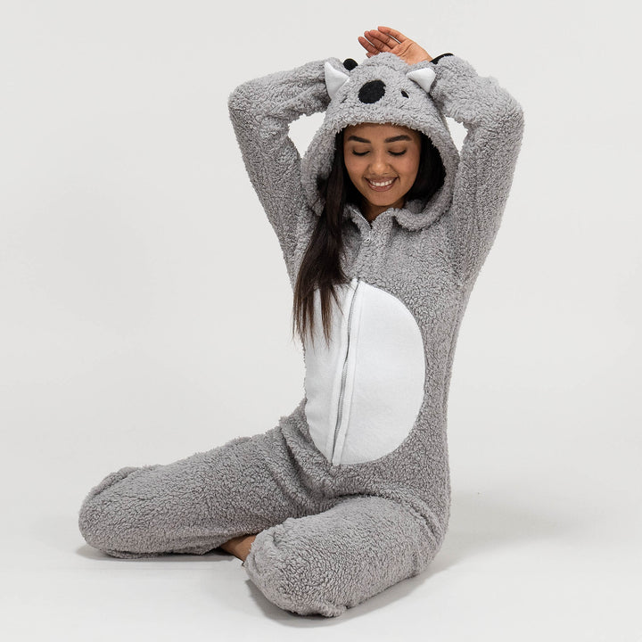 Naisten fleece-eläinhaalari - Koala 05
