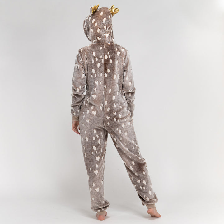Naisten fleece-eläinhaalari - Poropainatus 06