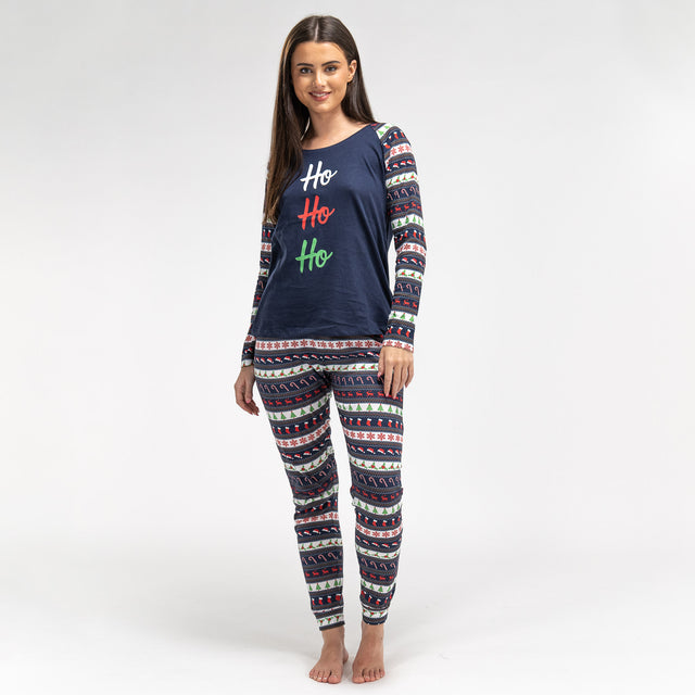 Naisten Trikoopyjama - Fair Isle 01