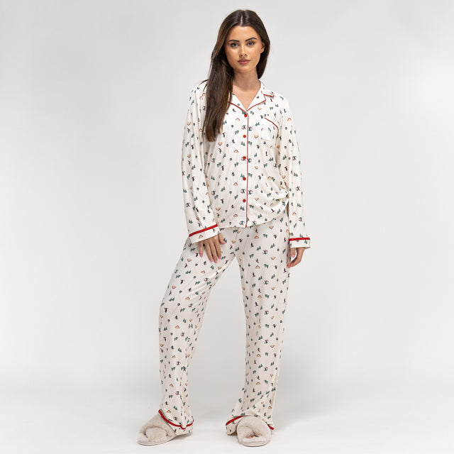 Naisten Trikoopyjama - Laskettelu 01
