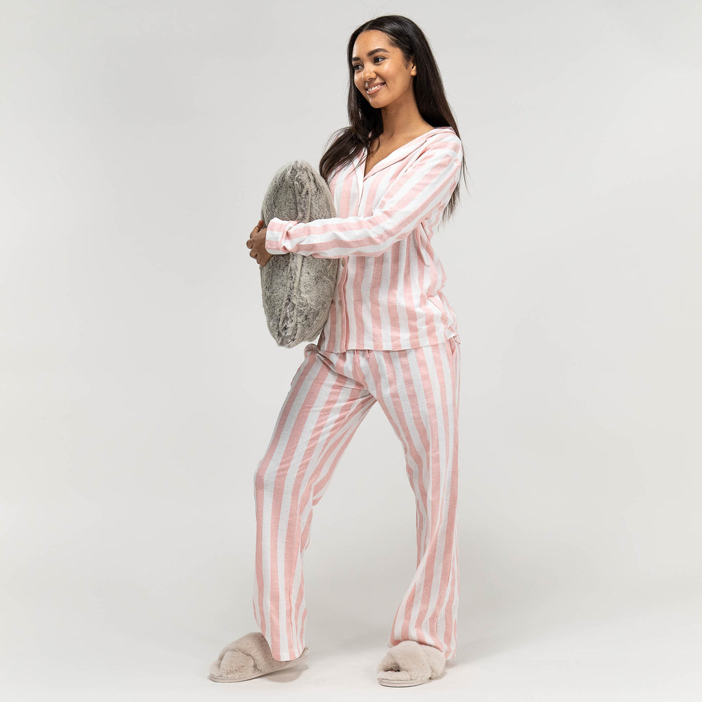 Naisten Trikoopyjama - Raita 04