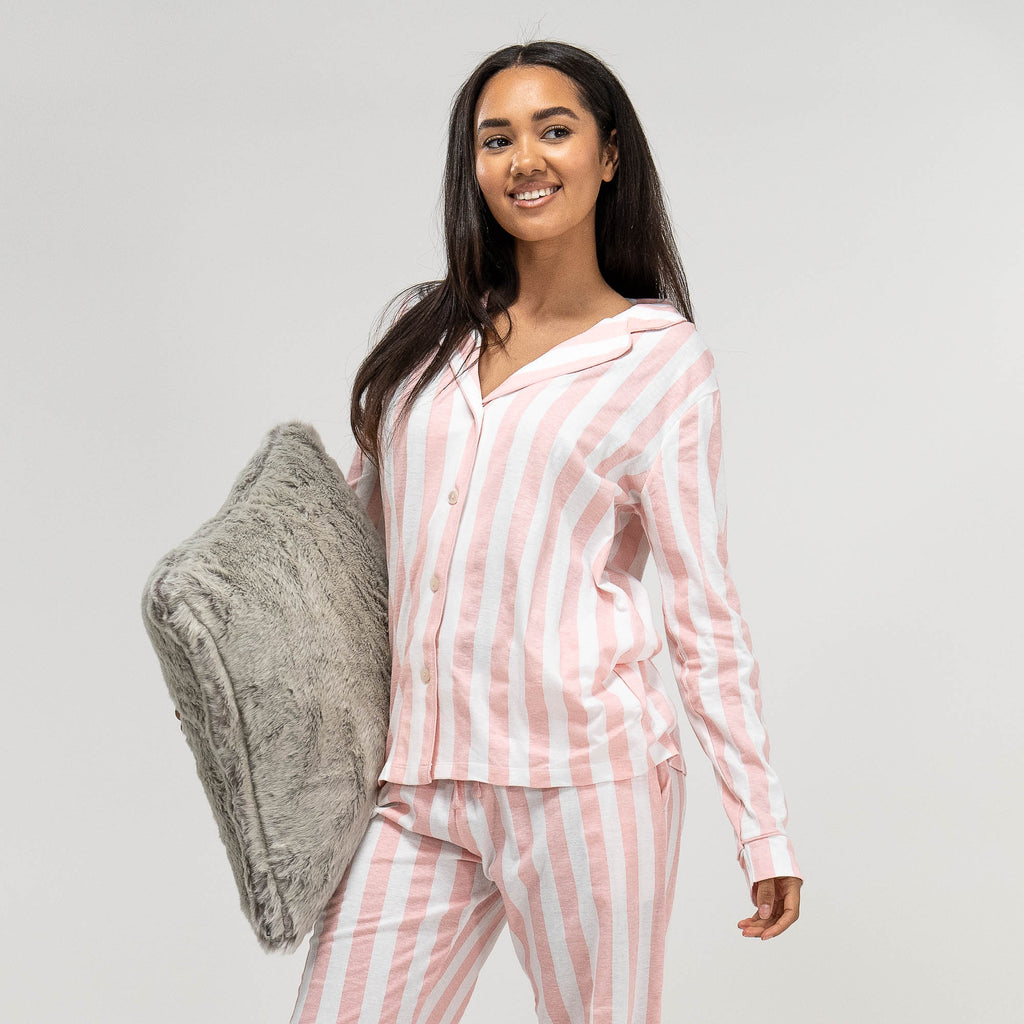 Naisten Trikoopyjama - Raita 05