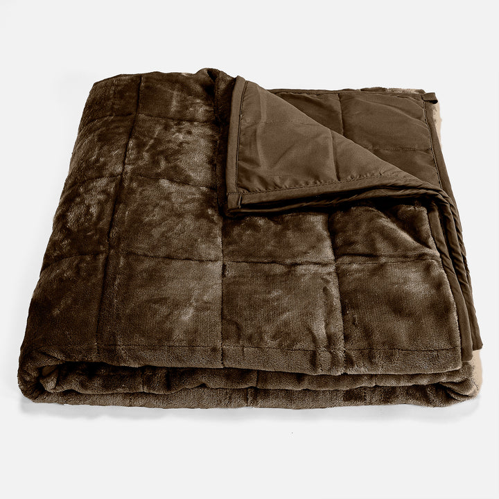 Painopeitto Aikuisille - Flanellifleece Ruskeanharmaa 01
