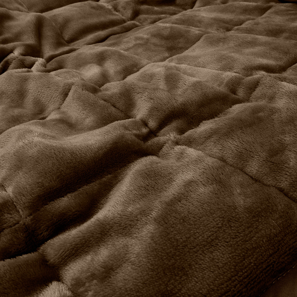 Painopeitto Aikuisille - Flanellifleece Ruskeanharmaa 04