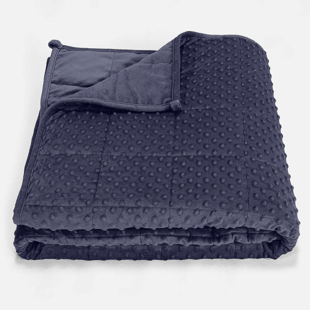 Painopeitto Aikuisille - Nypyllinen Minky-kangas Tummansininen 01