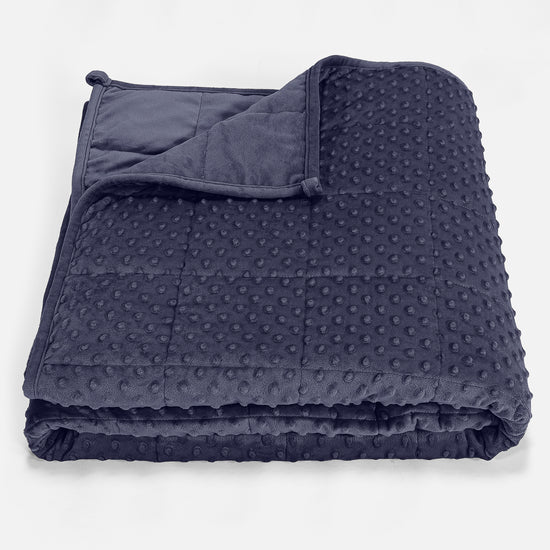 Painopeitto Aikuisille - Nypyllinen Minky-kangas Tummansininen 01