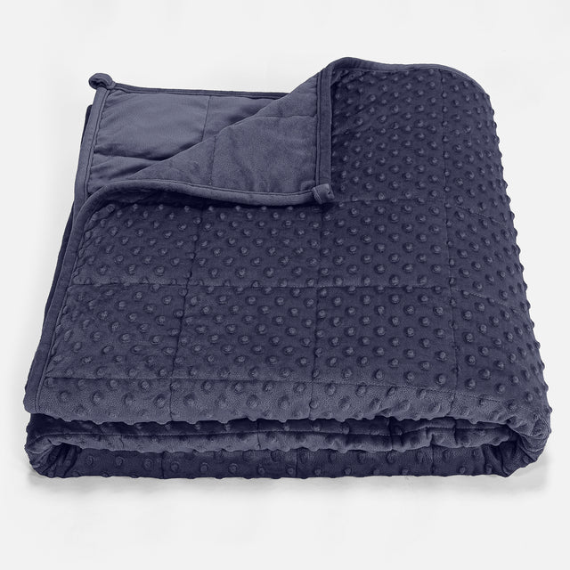Painopeitto Aikuisille - Nypyllinen Minky-kangas Tummansininen 01