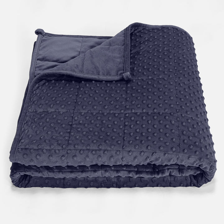 Painopeitto Aikuisille - Nypyllinen Minky-kangas Tummansininen 01