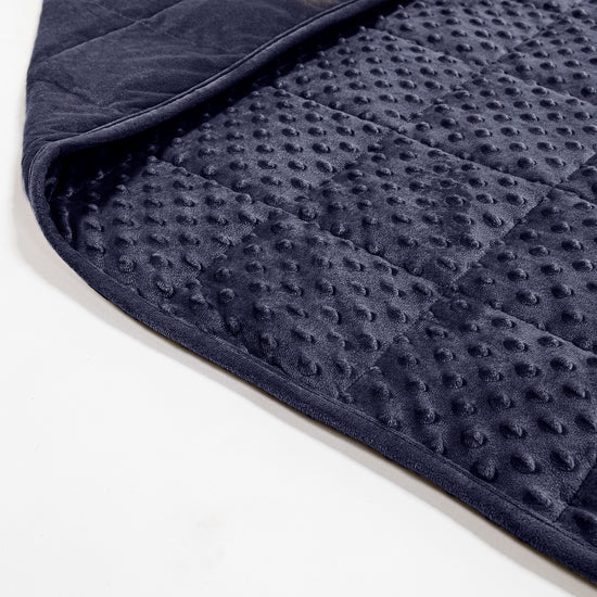 Painopeitto Aikuisille - Nypyllinen Minky-kangas Tummansininen 02