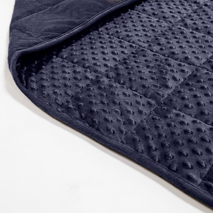 Painopeitto Aikuisille - Nypyllinen Minky-kangas Tummansininen 02