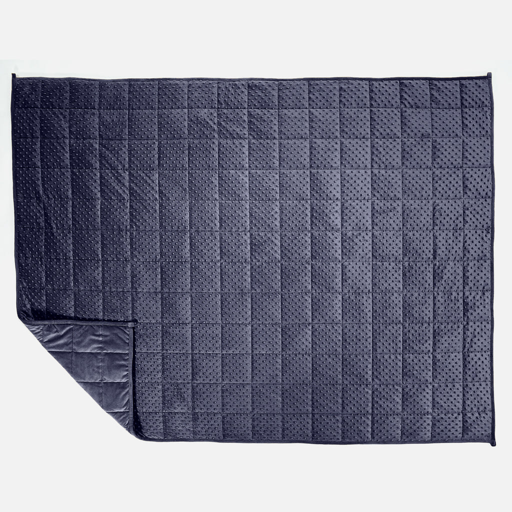 Painopeitto Aikuisille - Nypyllinen Minky-kangas Tummansininen 03