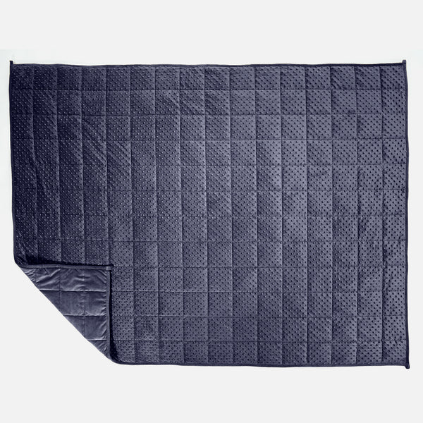 Painopeitto Aikuisille - Nypyllinen Minky-kangas Tummansininen 01
