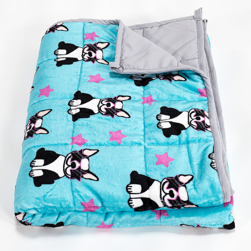 Lasten Painopeitto - Flanellifleece Pug 01